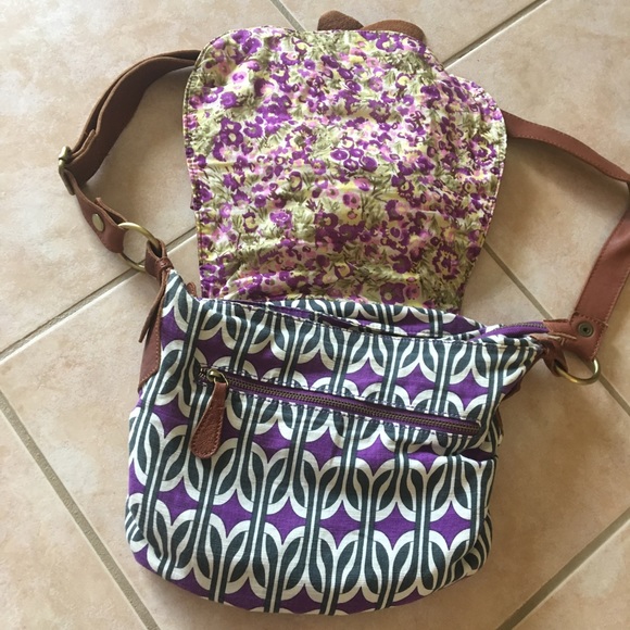 Anthro Bow Purse: purple, white and green w/ 🎀 - Picture 3 of 5